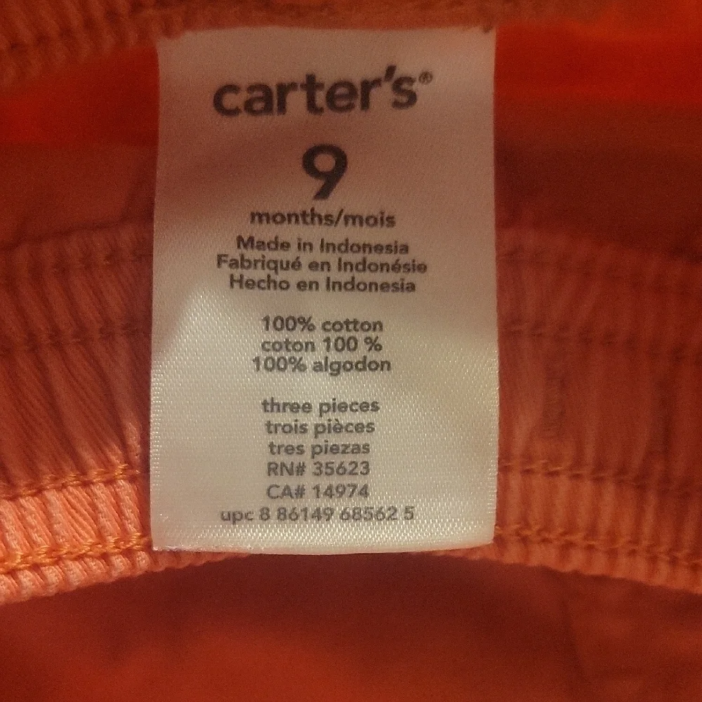 Carter's Baby Coral Shorts Size 9 MONTHS